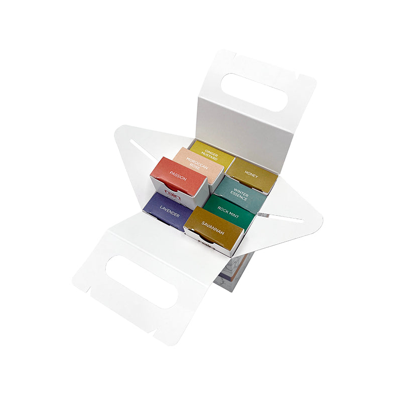 bath salts box assorted 8 x 65g – Rain Natural Skincare SA