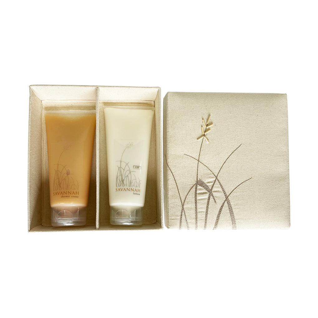 savannah gift box - shower cream & lotion – Rain Natural Skincare SA