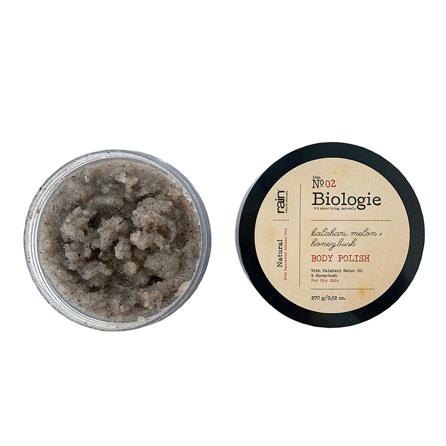 biologie kalahari melon and honeybush body polish