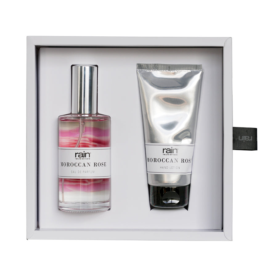 moroccan rose gift set - eau de parfum & hand lotion – Rain