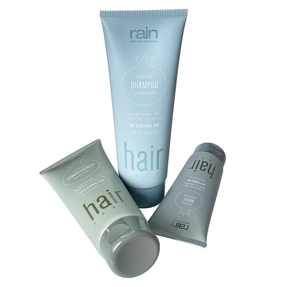 hair care set - shampoo, conditioner, hair mask