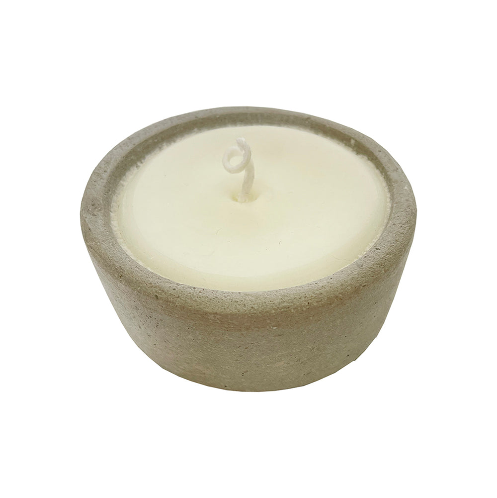 round cement candle