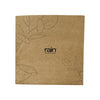 gift card with sleeve - brown leaves